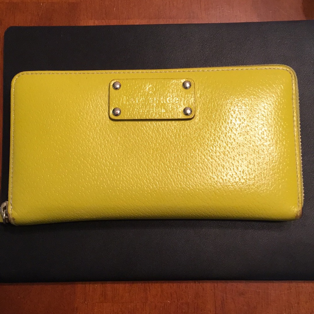 RARE Chartreuse Kate Spade Wallet